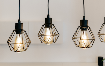 A group of light bulbs.