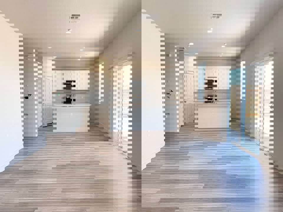 A large empty kitchen.