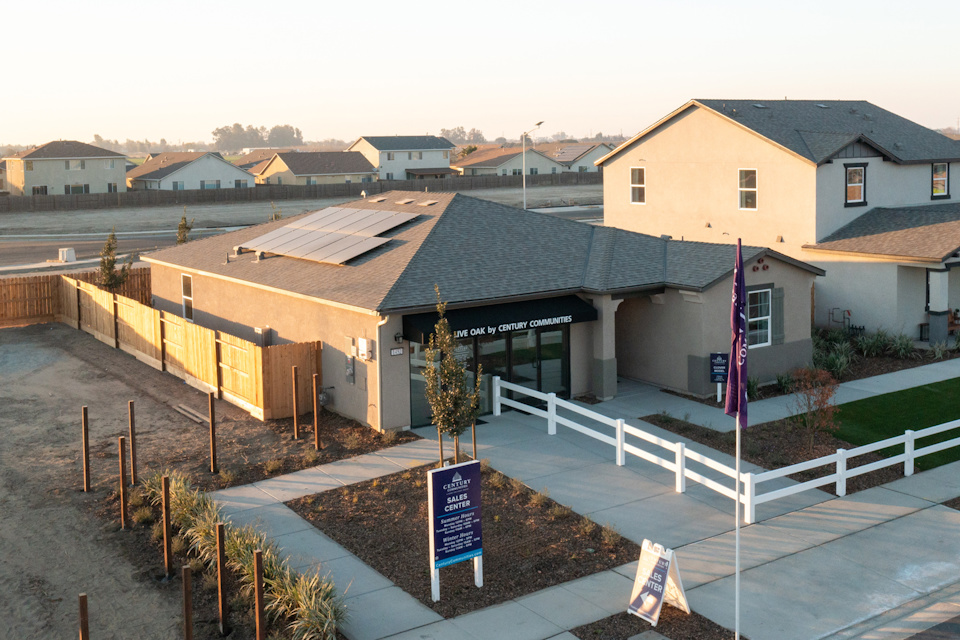 A building with a sign in front of it.