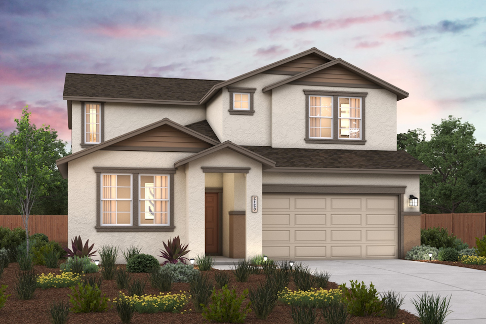 A house with a driveway.