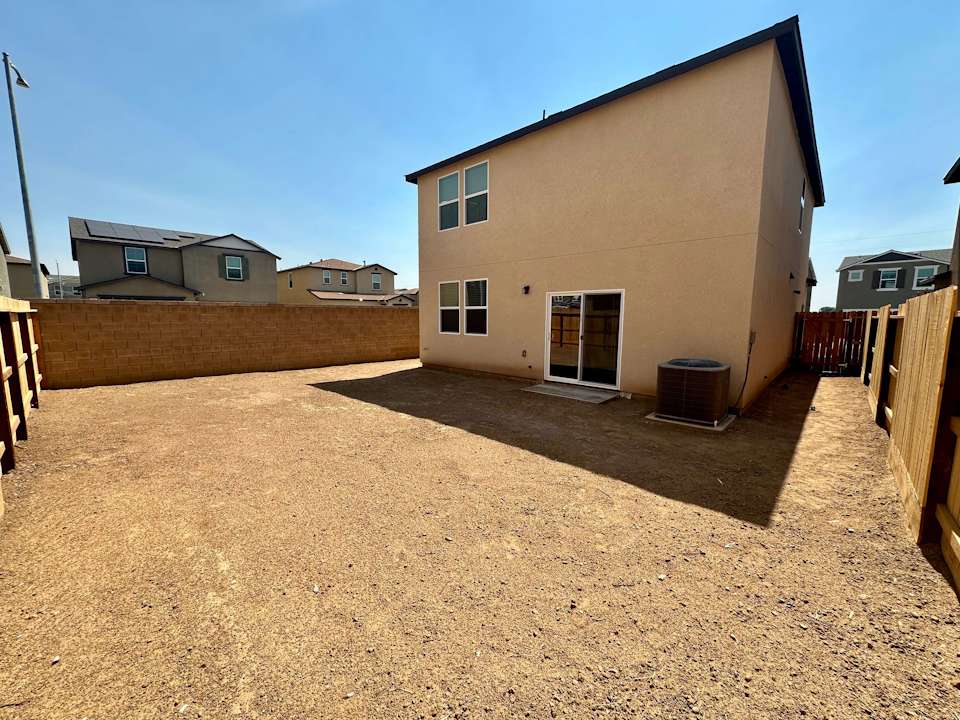 A building with a fence around it.