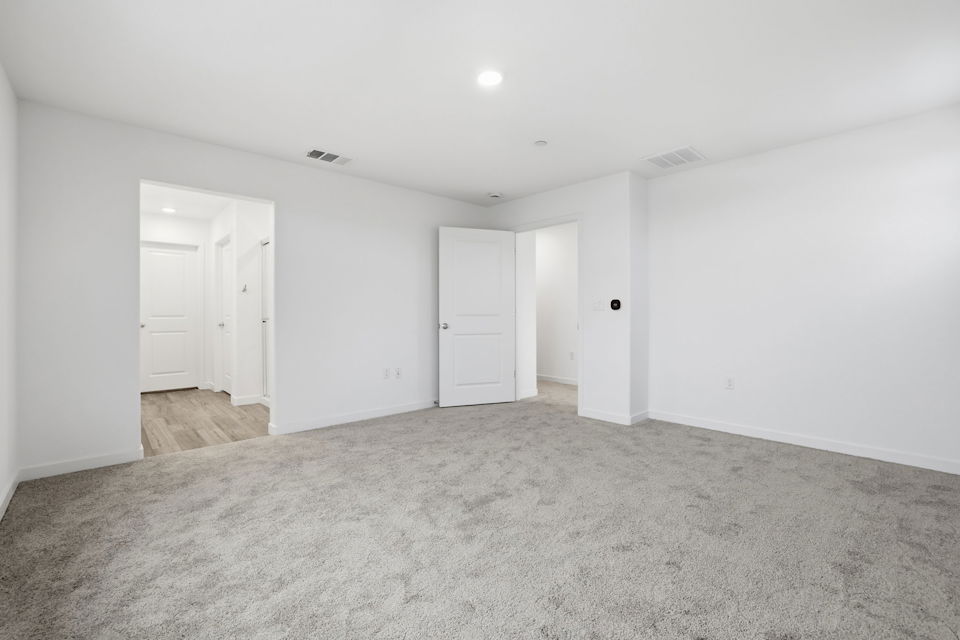 A room with white doors.