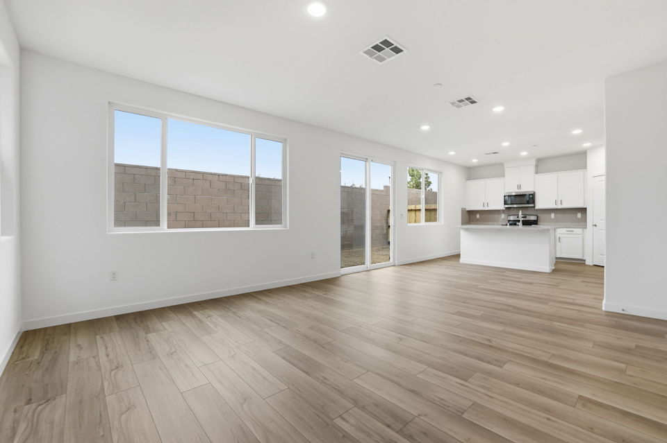 A large empty kitchen.