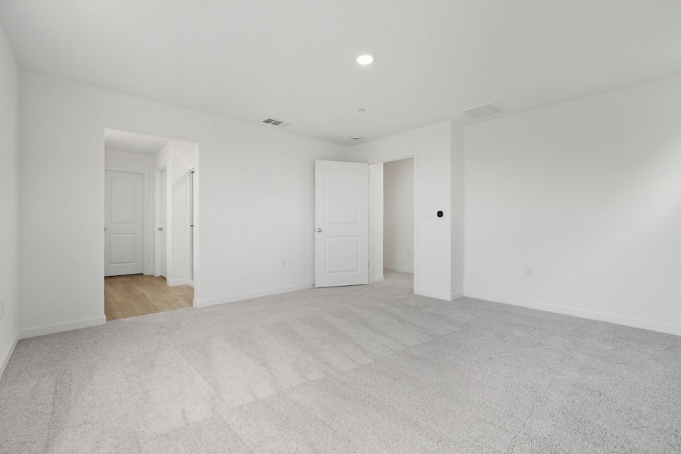 A room with white doors.