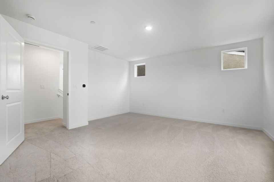 A room with white doors.