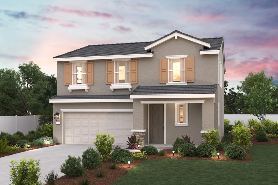 A house with a driveway.