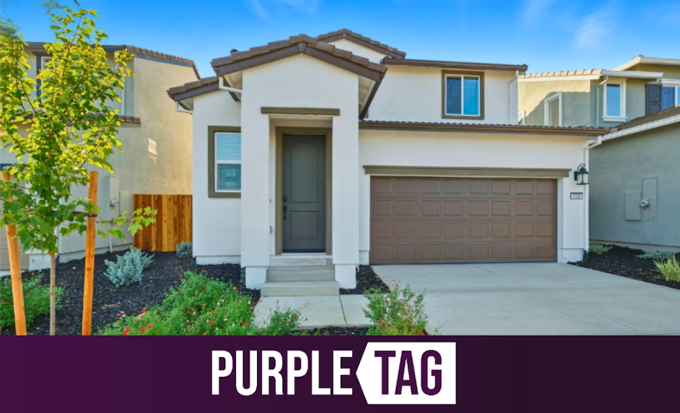 A house with a garage.