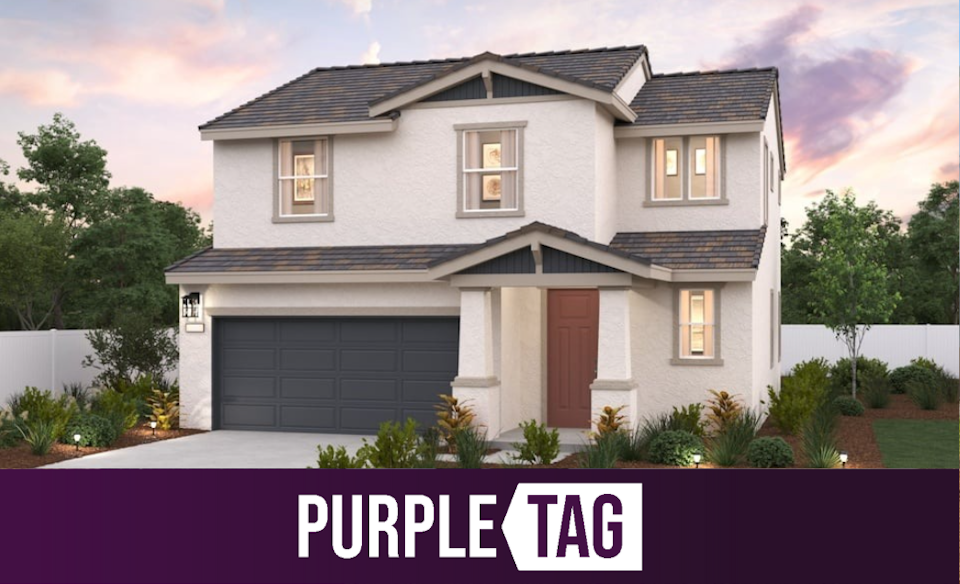 A house with a garage.