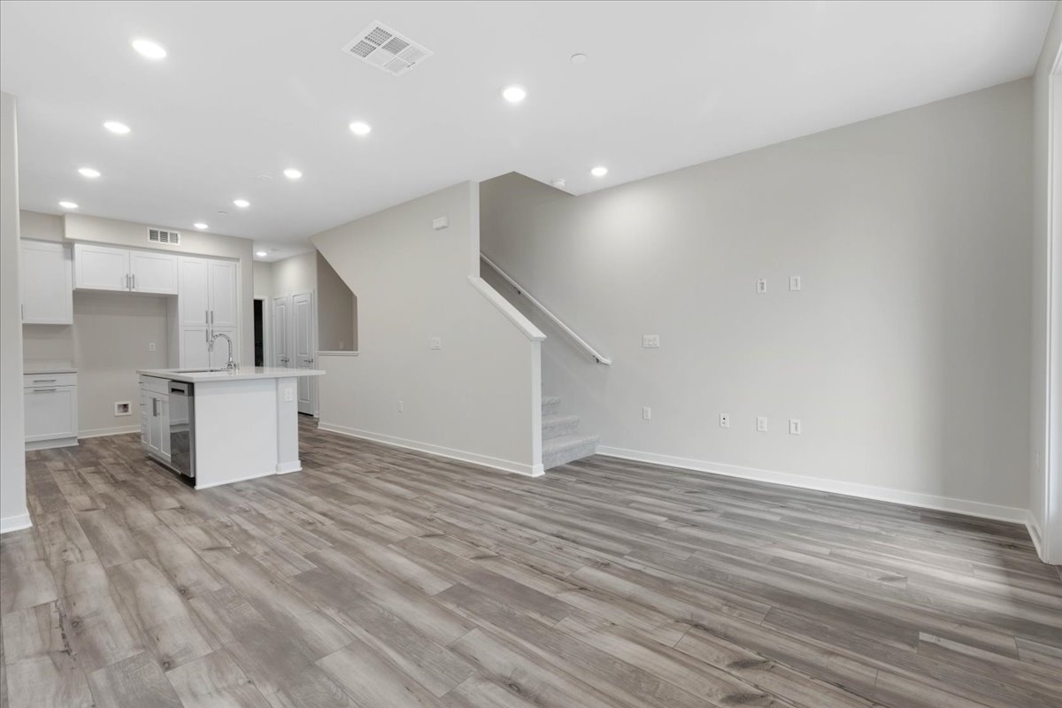 A large empty kitchen.