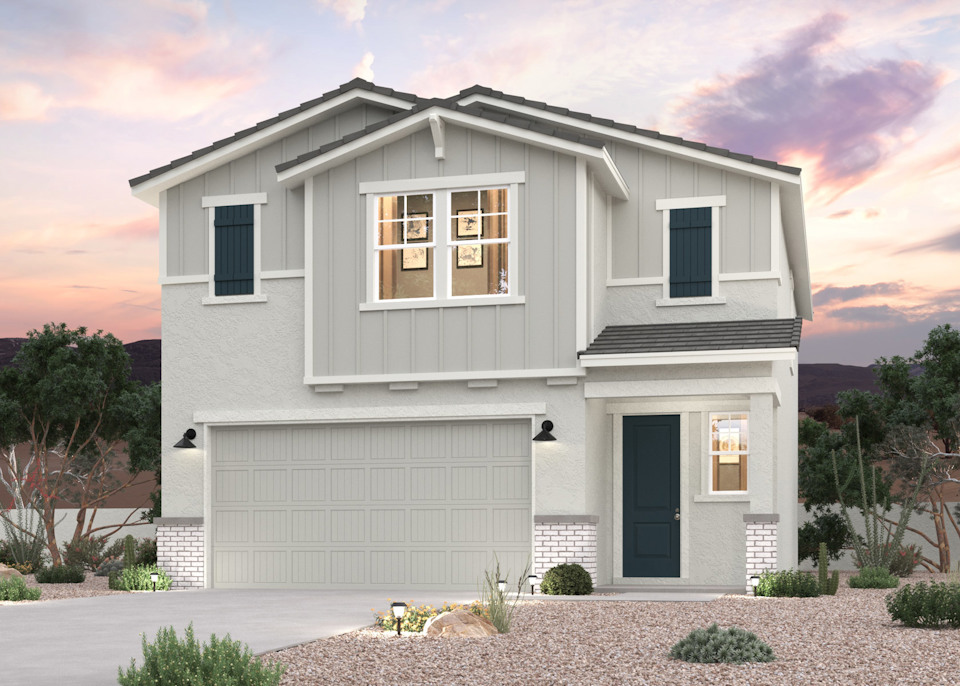 2- Story Home front elevation rendering at North Copper Canyon in Surpise, AZ.