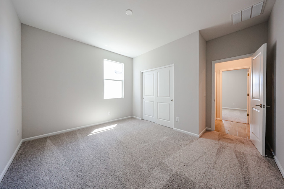 A room with white doors.