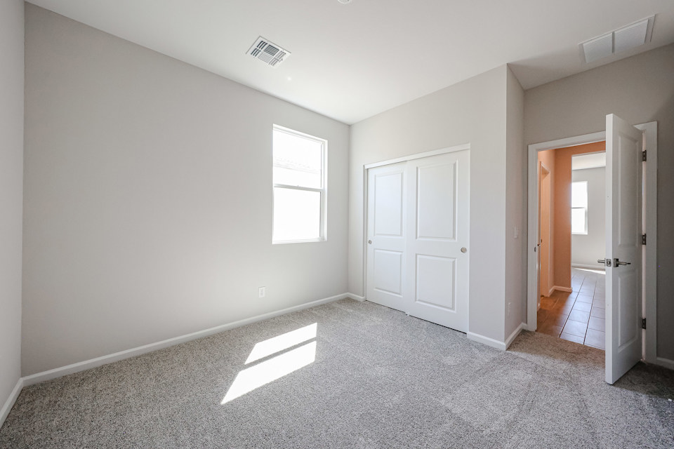 A room with white doors.