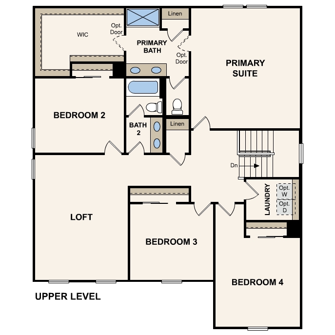 Floor Plan of New Home in Arizona near me Phoenix AZ Century Communities 2 story 4-5- bedroom floor plan with an additional Study + Loft in Florence AZ Near Queen Creek USDA Loan VA Loan Eligible Near Hunt Highway with community Pool, and more!