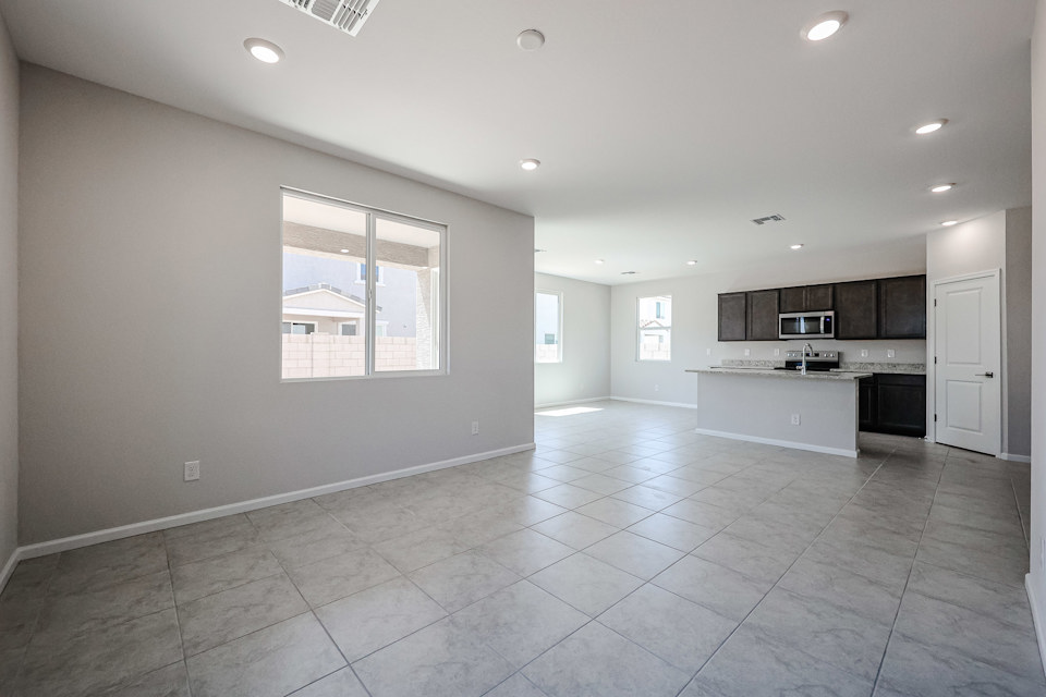 A large empty kitchen.