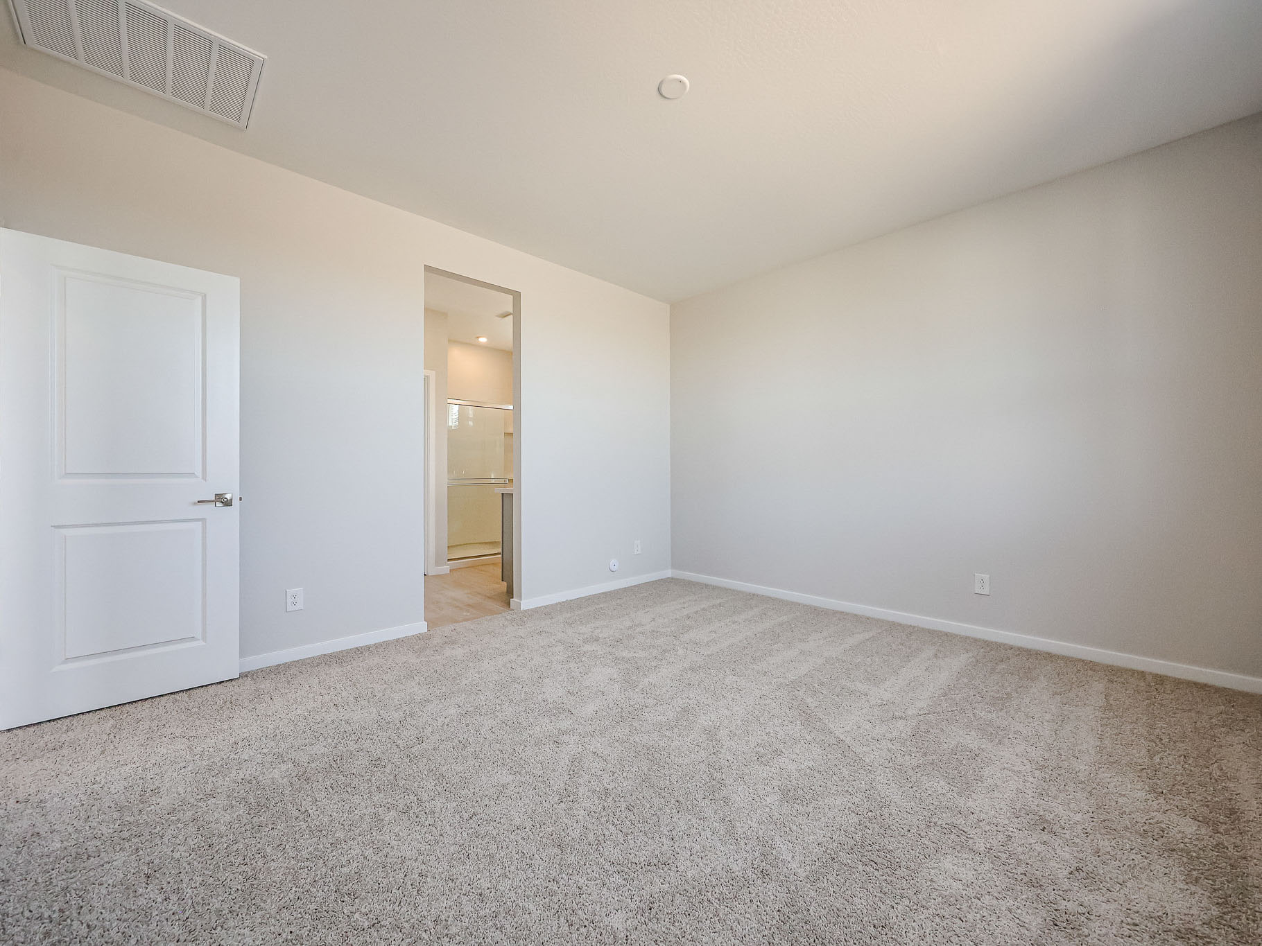 A room with white walls.