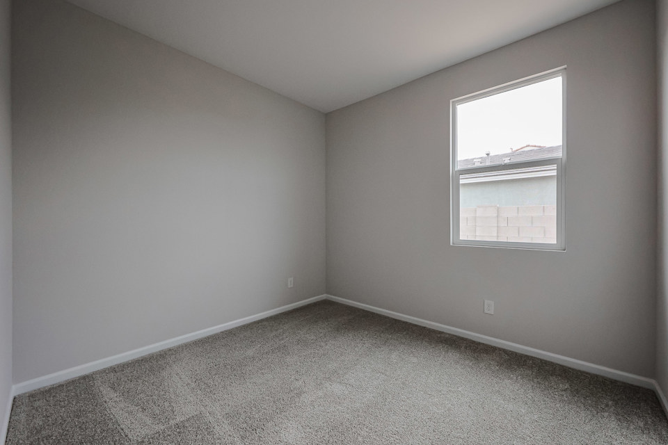 A room with a window.