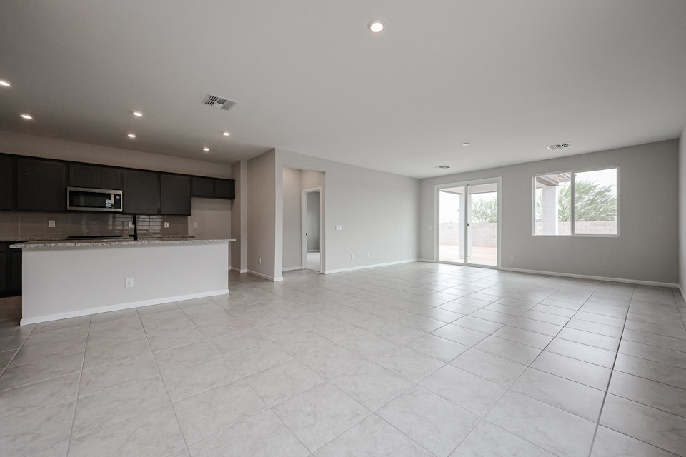 A large empty kitchen.