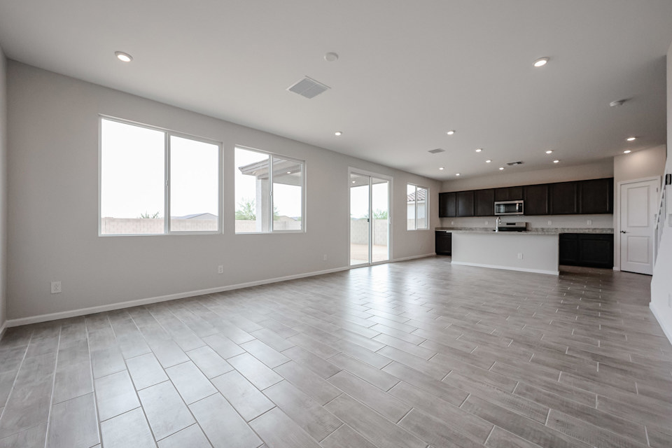 A large empty kitchen.