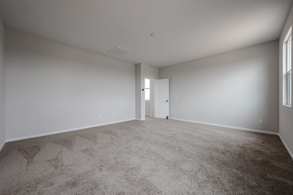 A room with white walls.