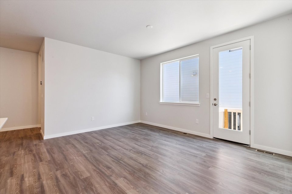 A room with white walls.