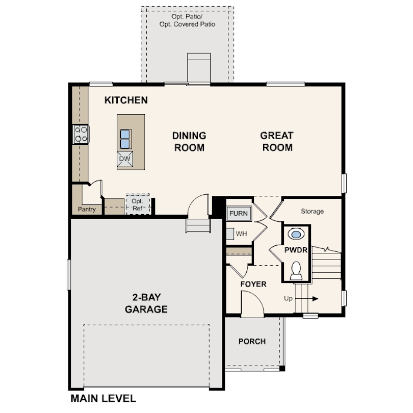 Diagram, engineering drawing. Mackenzie Main Level