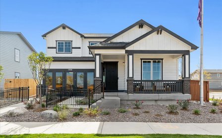 A house with a gate.