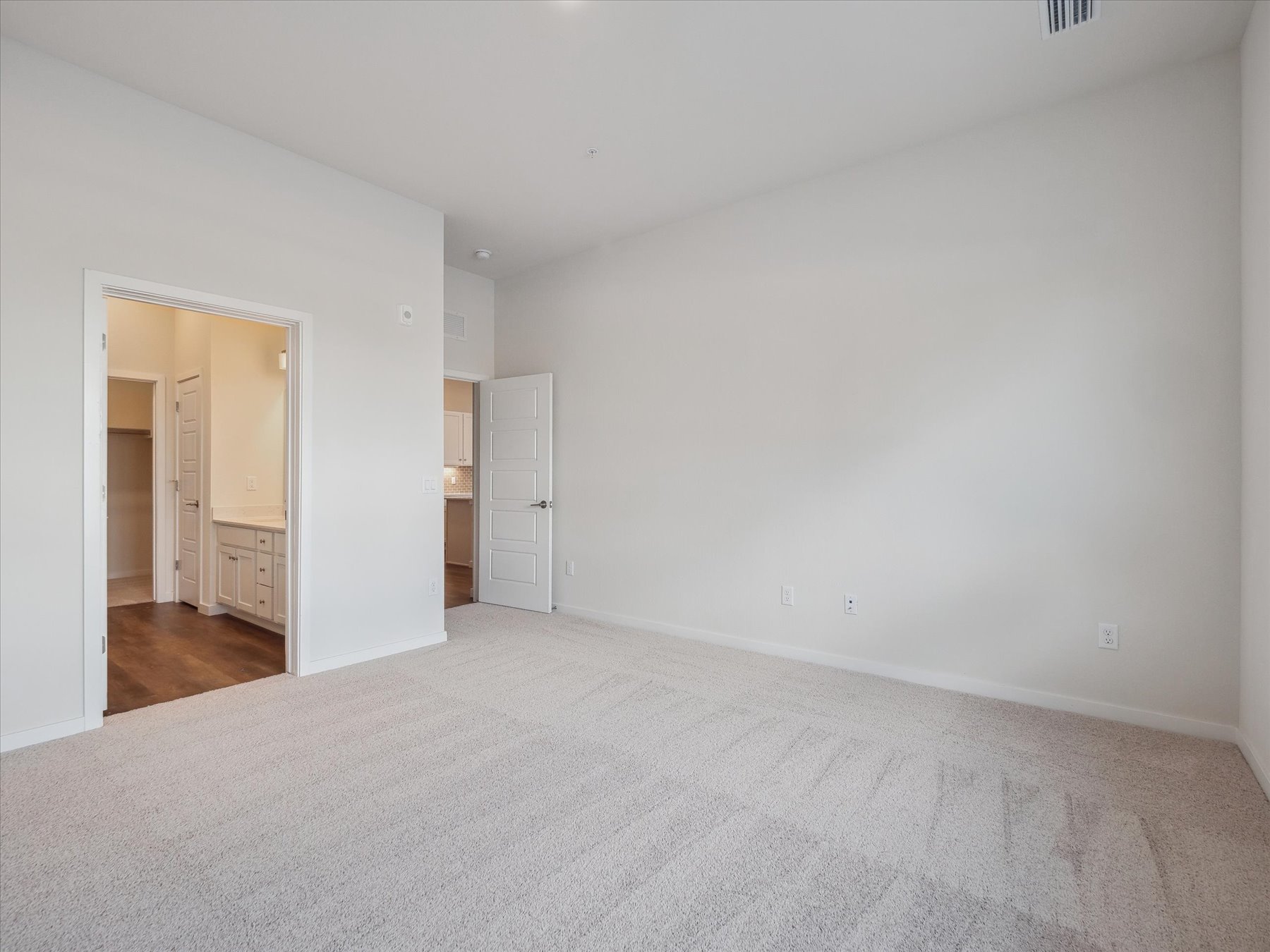 A room with white walls.