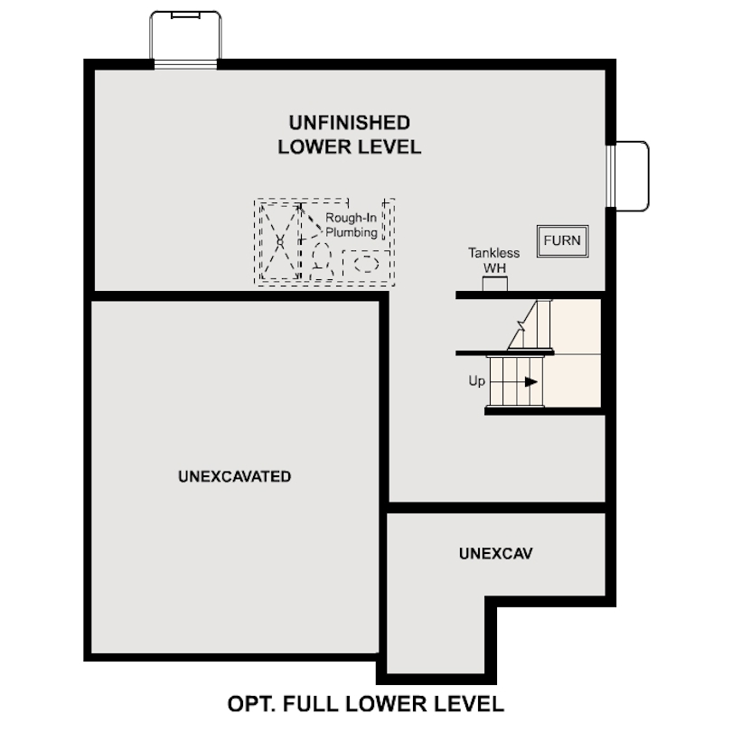 Diagram, engineering drawing. Jay Lower Level Option