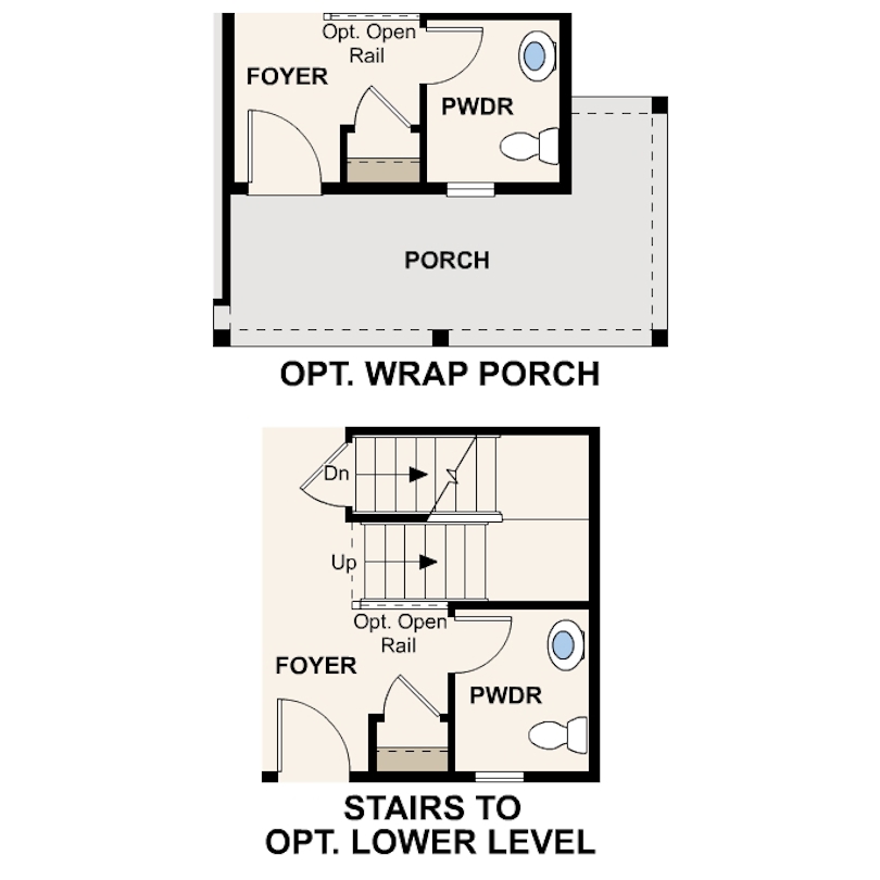 Diagram, engineering drawing. Lanner Main Level Options