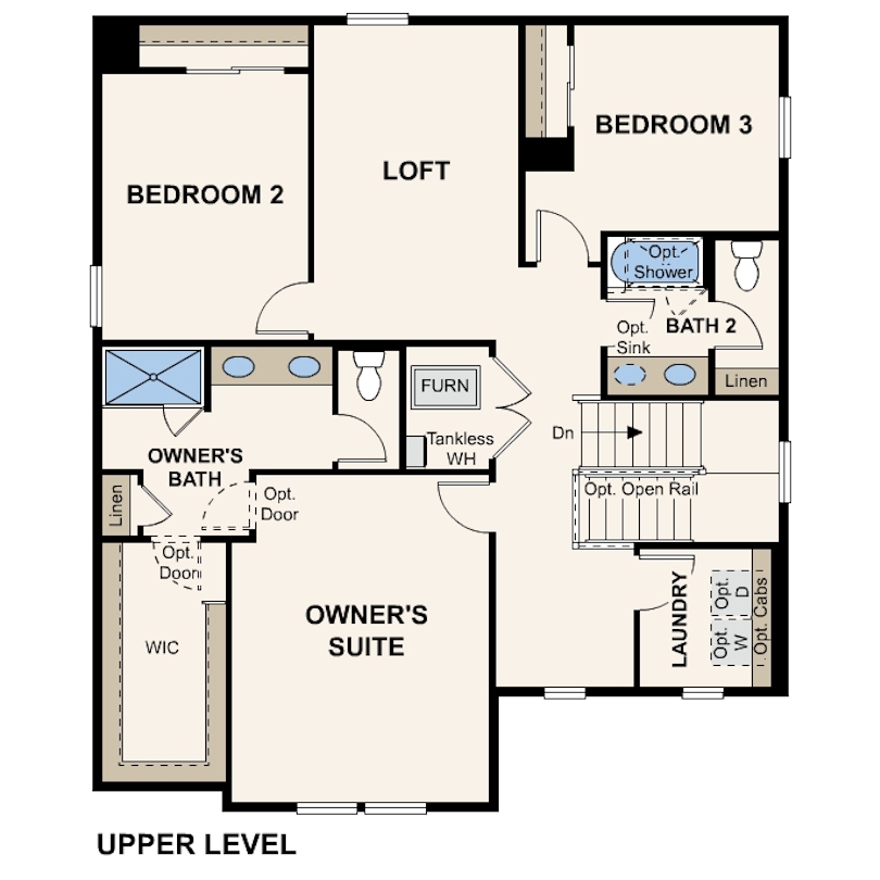 Diagram, engineering drawing. Lanner Upper Level