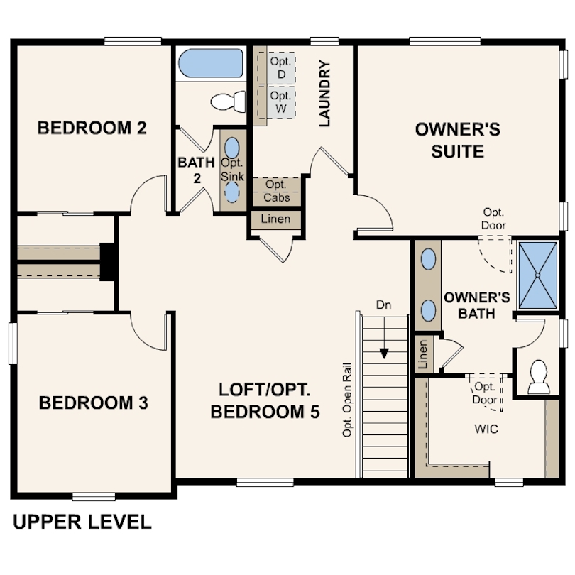 Diagram, engineering drawing. Marion Upper Level
