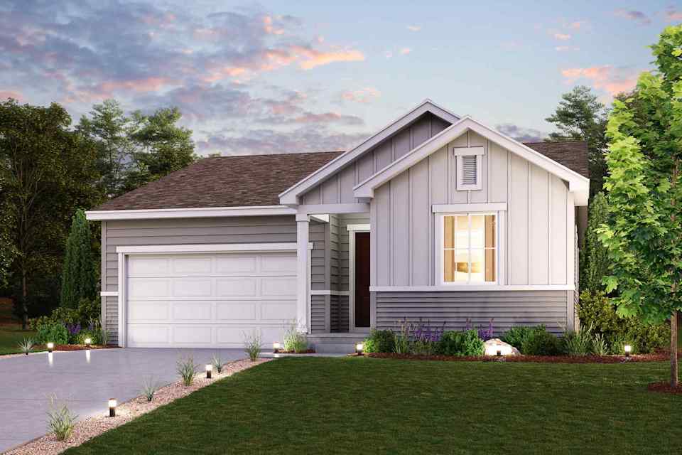 A house with a driveway.