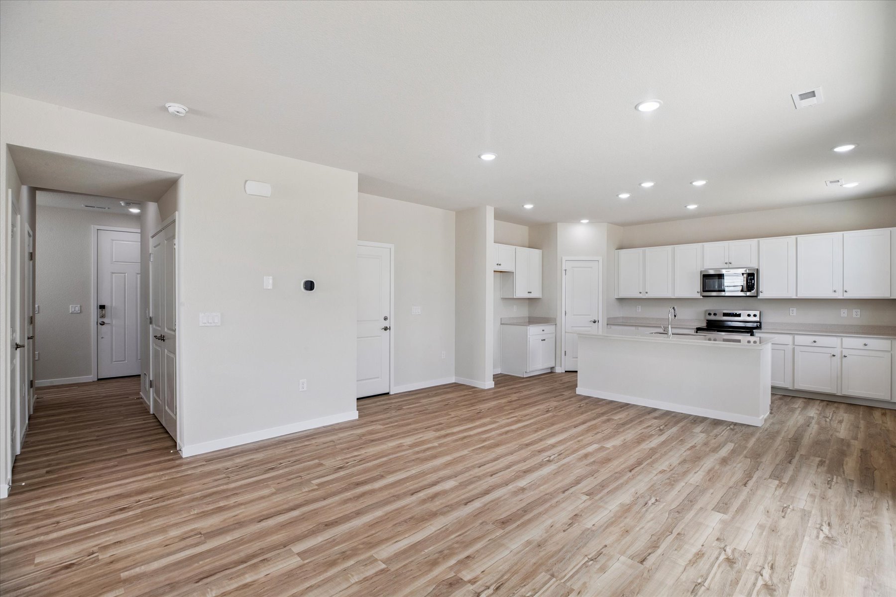 A large empty kitchen.