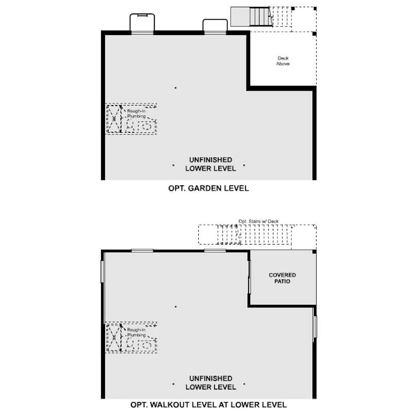 Diagram, engineering drawing. Livingston Lower Level Options