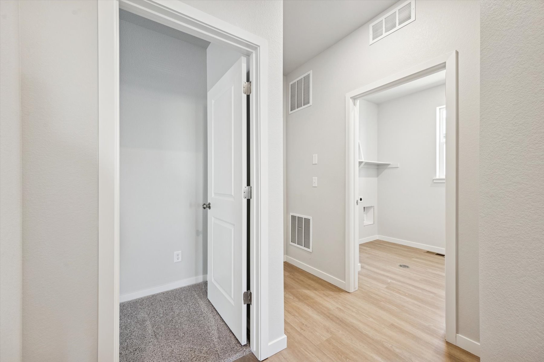 A room with white walls.