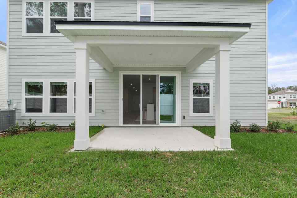 A house with a garage.