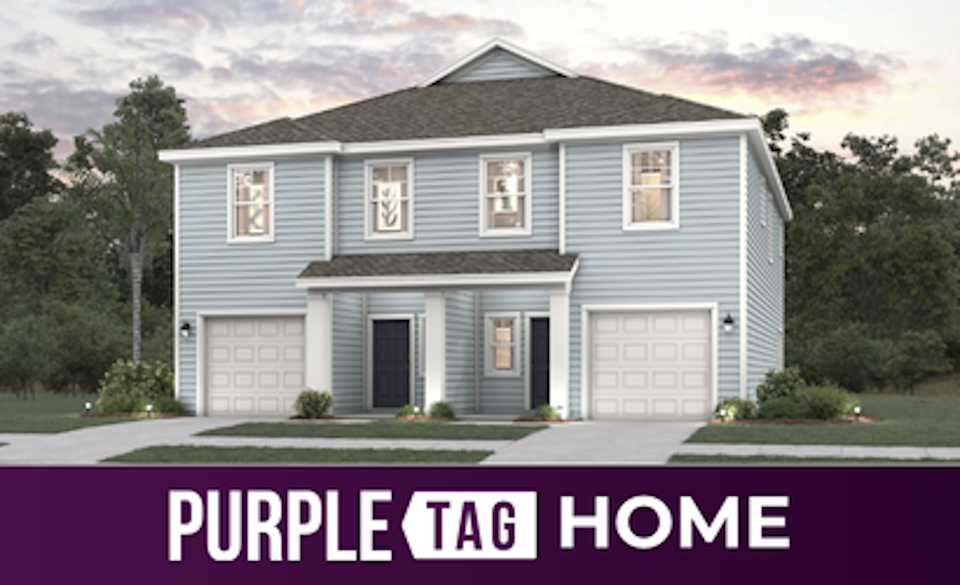 A house with a driveway.