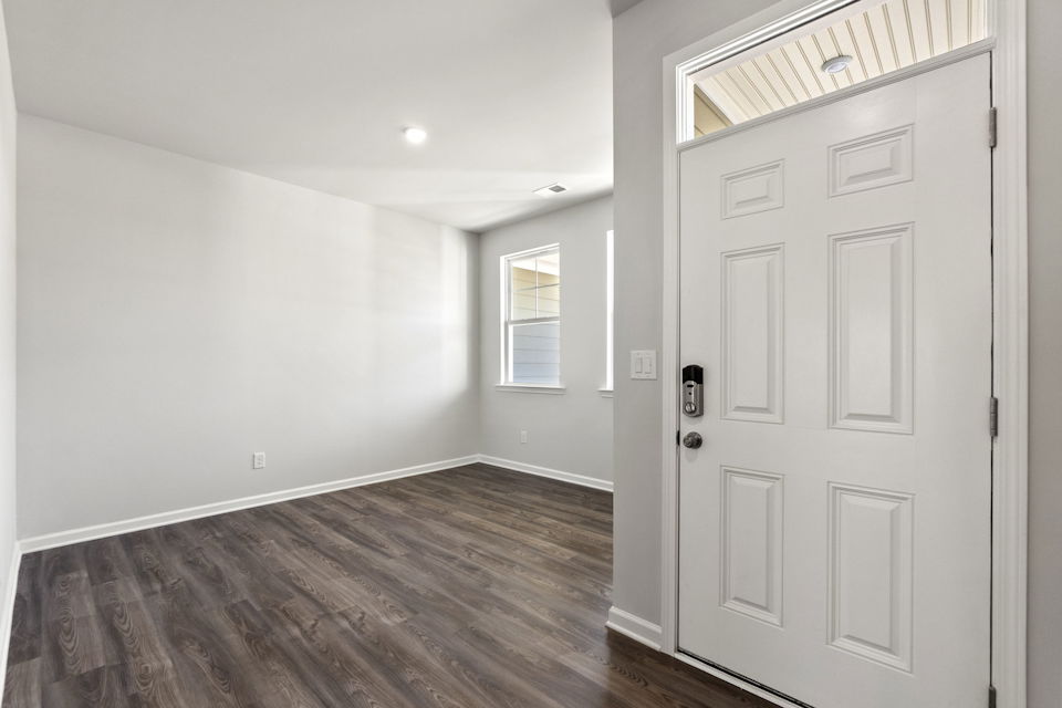 A room with white doors.