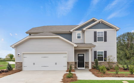 A house with a garage.