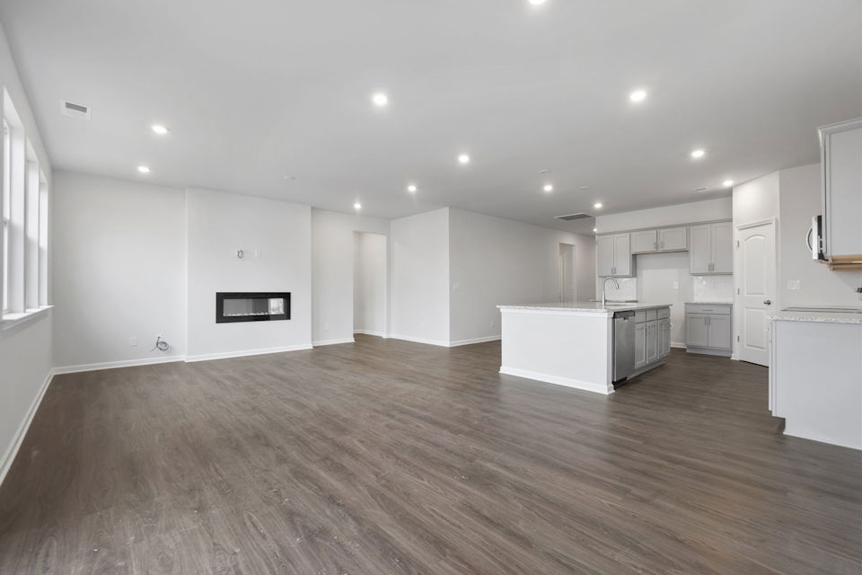 A large empty kitchen.