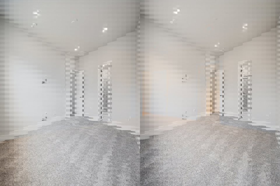 A room with white walls.