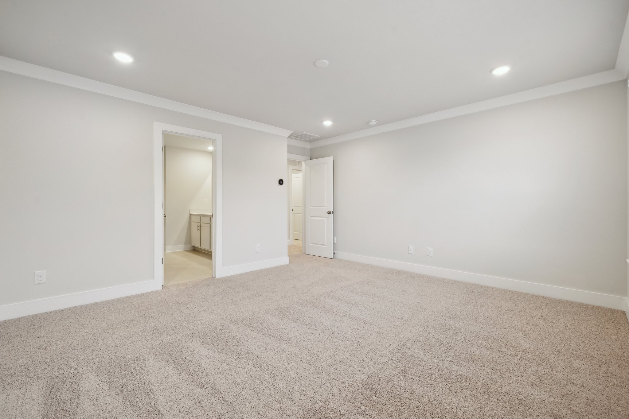 A room with white walls.