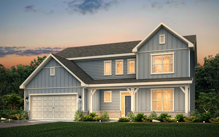 A house with a garage.