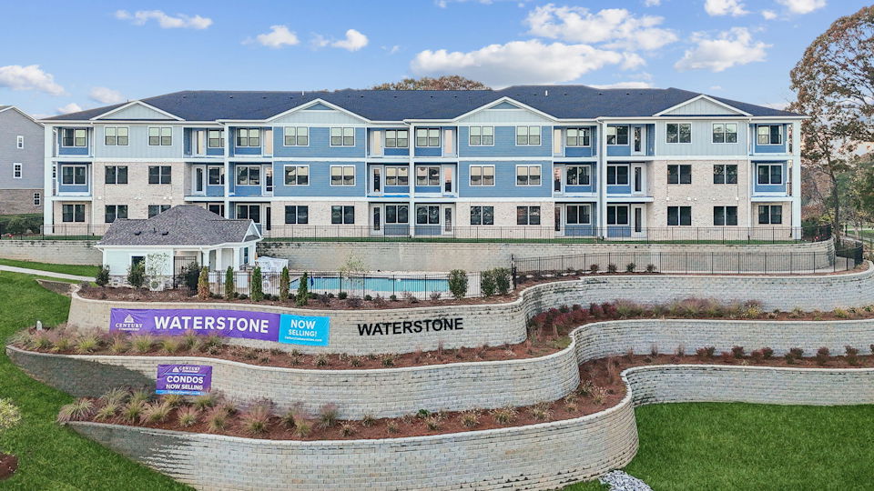 A large building with many windows.