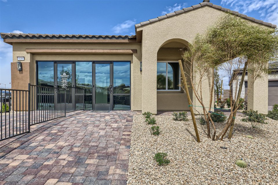 A building with glass windows.