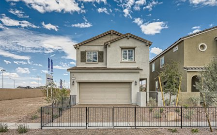 A house with a fence around it.