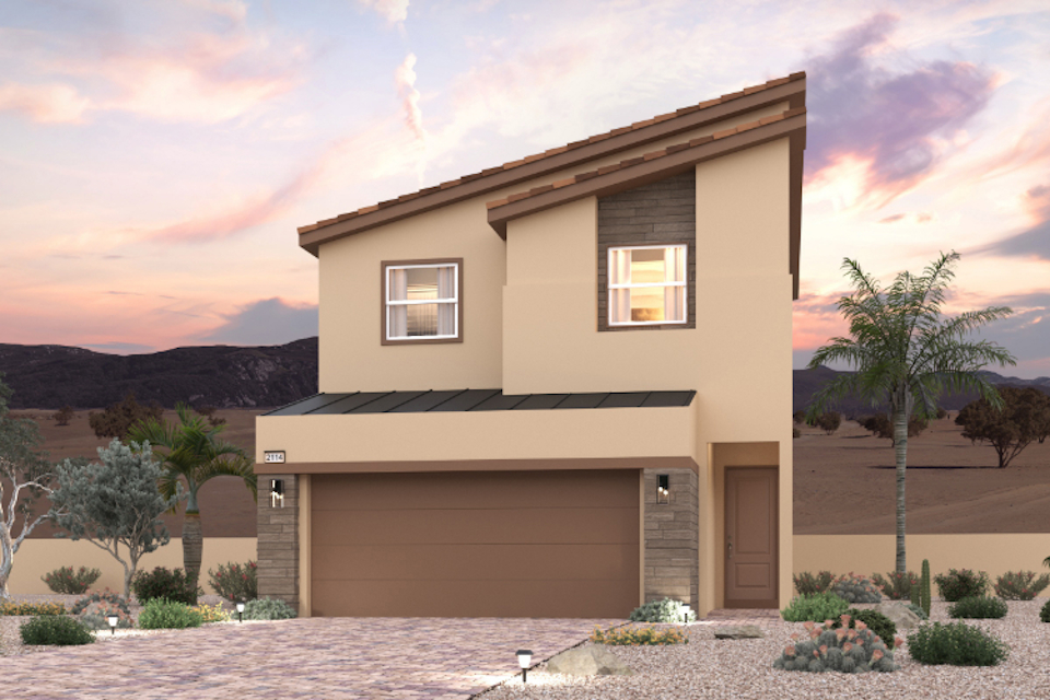 A house with a lot of trees around it.