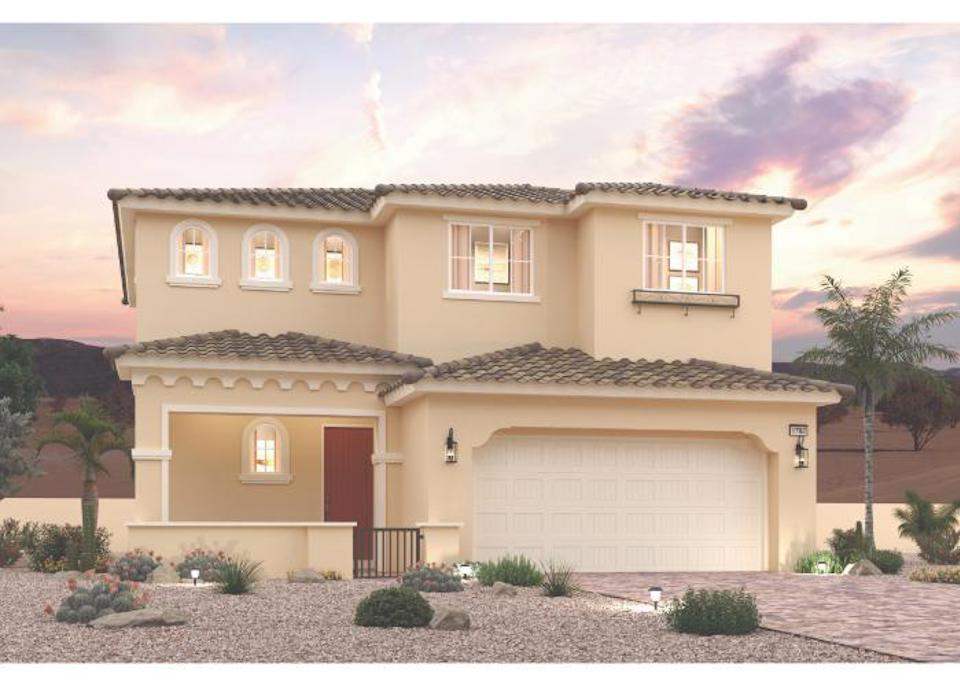 A house with a garage.