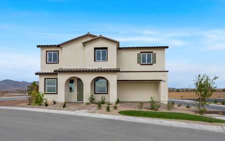 A house with a driveway.