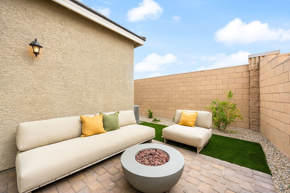 A white couch and a white chair.